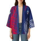 Personalised Western Bulldogs Mascot Kimono Polynesian Tribal Pattern Bold Bulldog Football