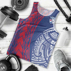 Personalised Western Bulldogs Mascot Men Tank Top Polynesian Tribal Pattern Bold Bulldog Football