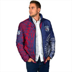 Personalised Western Bulldogs Mascot Padded Jacket Polynesian Tribal Pattern Bold Bulldog Football