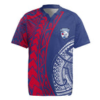Personalised Western Bulldogs Mascot Rugby Jersey Polynesian Tribal Pattern Bold Bulldog Football