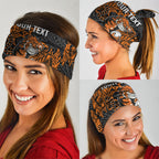 Personalized Wests Tigers Rugby Neck Gaiter Polynesian Tribal Tiger Warrior - Orange Black Art