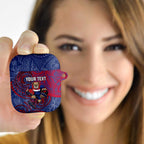 Custom Western Bulldogs Mascot AirPods Case Polynesian Tribal Swirl Dynamic - Bulldog Football