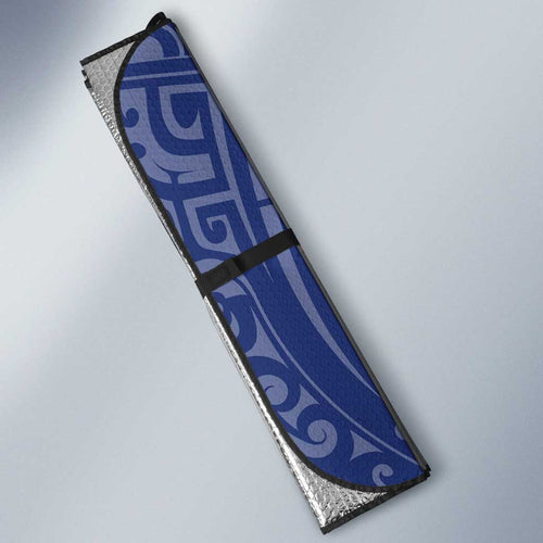Custom Western Bulldogs Mascot Auto Sun Shade Polynesian Tribal Swirl Dynamic - Bulldog Football