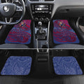 Custom Western Bulldogs Mascot Car Mats Polynesian Tribal Swirl Dynamic - Bulldog Football