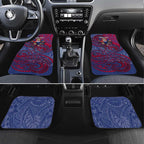 Custom Western Bulldogs Mascot Car Mats Polynesian Tribal Swirl Dynamic - Bulldog Football