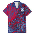 Custom Western Bulldogs Mascot Hawaiian Shirt Polynesian Tribal Swirl Dynamic - Bulldog Football