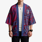 Custom Western Bulldogs Mascot Kimono Polynesian Tribal Swirl Dynamic - Bulldog Football