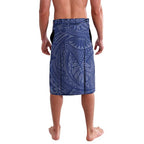 Custom Western Bulldogs Mascot Lavalava Polynesian Tribal Swirl Dynamic - Bulldog Football