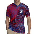 Custom Western Bulldogs Mascot Rugby Jersey Polynesian Tribal Swirl Dynamic - Bulldog Football