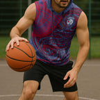 Custom Western Bulldogs Mascot Sleeveless Hoodie Polynesian Tribal Swirl Dynamic - Bulldog Football