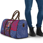Custom Western Bulldogs Mascot Travel Bag Polynesian Tribal Swirl Dynamic - Bulldog Football