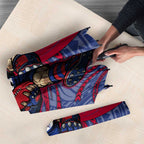 Custom Western Bulldogs Mascot Umbrella Polynesian Tribal Swirl Dynamic - Bulldog Football