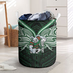 Custom South Sydney Rabbitohs Rugby Laundry Basket Rabbit Warrior Polynesia Islander Rugby Mascot