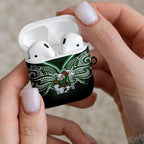 Custom South Sydney Rabbitohs Rugby AirPods Case Rabbit Warrior Polynesia Islander Rugby Mascot