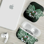 Custom South Sydney Rabbitohs Rugby AirPods Case Rabbit Warrior Polynesia Islander Rugby Mascot