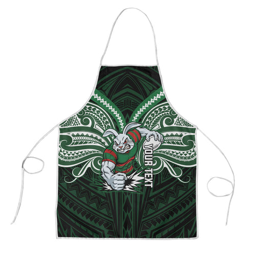 Custom South Sydney Rabbitohs Rugby Apron Rabbit Warrior Polynesia Islander Rugby Mascot