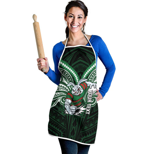 Custom South Sydney Rabbitohs Rugby Apron Rabbit Warrior Polynesia Islander Rugby Mascot