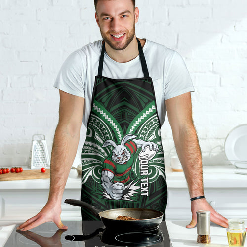 Custom South Sydney Rabbitohs Rugby Apron Rabbit Warrior Polynesia Islander Rugby Mascot