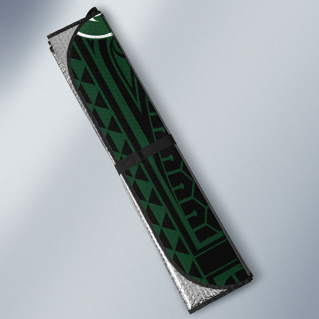 Custom South Sydney Rabbitohs Rugby Auto Sun Shade Rabbit Warrior Polynesia Islander Rugby Mascot