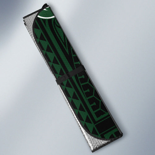 Custom South Sydney Rabbitohs Rugby Auto Sun Shade Rabbit Warrior Polynesia Islander Rugby Mascot