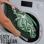 Custom South Sydney Rabbitohs Rugby Bathroom Set Rabbit Warrior Polynesia Islander Rugby Mascot