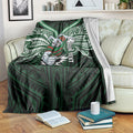 Custom South Sydney Rabbitohs Rugby Blanket Rabbit Warrior Polynesia Islander Rugby Mascot