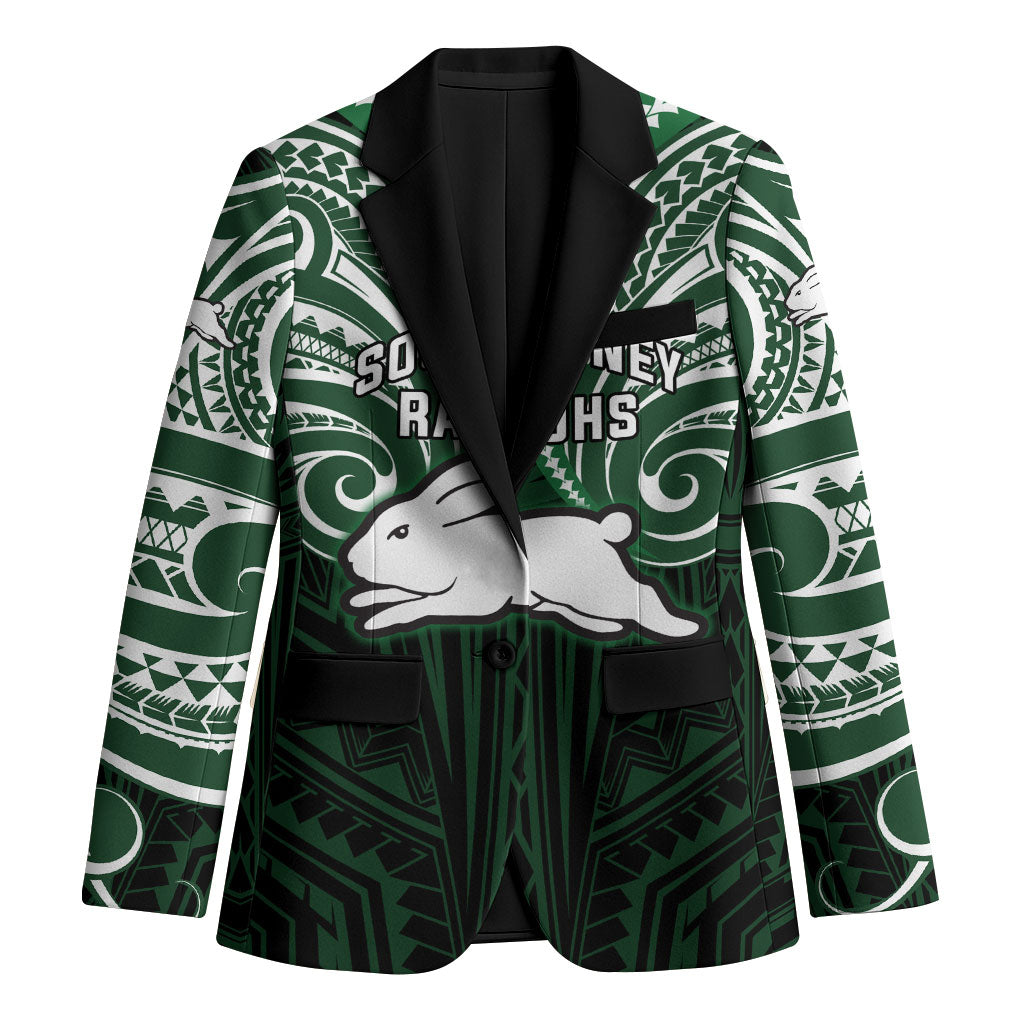 Custom South Sydney Rabbitohs Rugby Blazer Rabbit Warrior Polynesia Islander Rugby Mascot
