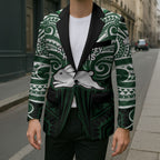 Custom South Sydney Rabbitohs Rugby Blazer Rabbit Warrior Polynesia Islander Rugby Mascot