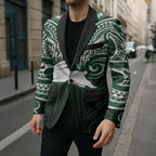 Custom South Sydney Rabbitohs Rugby Blazer Rabbit Warrior Polynesia Islander Rugby Mascot