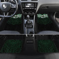 Custom South Sydney Rabbitohs Rugby Car Mats Rabbit Warrior Polynesia Islander Rugby Mascot
