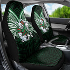 Custom South Sydney Rabbitohs Rugby Car Seat Cover Rabbit Warrior Polynesia Islander Rugby Mascot