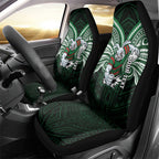 Custom South Sydney Rabbitohs Rugby Car Seat Cover Rabbit Warrior Polynesia Islander Rugby Mascot