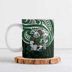 Custom South Sydney Rabbitohs Rugby Ceramic Mug Rabbit Warrior Polynesia Islander Rugby Mascot