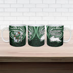 Custom South Sydney Rabbitohs Rugby Ceramic Mug Rabbit Warrior Polynesia Islander Rugby Mascot