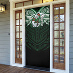 Custom South Sydney Rabbitohs Rugby Door Cover Rabbit Warrior Polynesia Islander Rugby Mascot