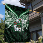 Custom South Sydney Rabbitohs Rugby Garden Flag Rabbit Warrior Polynesia Islander Rugby Mascot