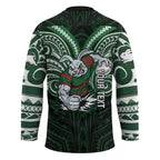 Custom South Sydney Rabbitohs Rugby Hockey Jersey Rabbit Warrior Polynesia Islander Rugby Mascot