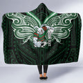 Custom South Sydney Rabbitohs Rugby Hooded Blanket Rabbit Warrior Polynesia Islander Rugby Mascot