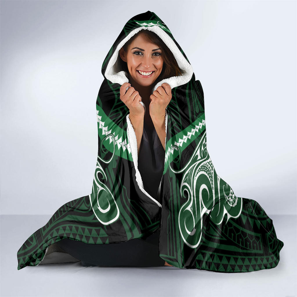 Custom South Sydney Rabbitohs Rugby Hooded Blanket Rabbit Warrior Polynesia Islander Rugby Mascot