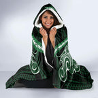 Custom South Sydney Rabbitohs Rugby Hooded Blanket Rabbit Warrior Polynesia Islander Rugby Mascot
