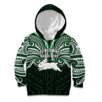 Custom South Sydney Rabbitohs Rugby Kid Hoodie Rabbit Warrior Polynesia Islander Rugby Mascot