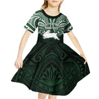 Custom South Sydney Rabbitohs Rugby Kid Short Sleeve Dress Rabbit Warrior Polynesia Islander Rugby Mascot