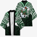 Custom South Sydney Rabbitohs Rugby Kimono Rabbit Warrior Polynesia Islander Rugby Mascot