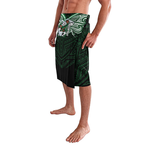 Custom South Sydney Rabbitohs Rugby Lavalava Rabbit Warrior Polynesia Islander Rugby Mascot