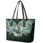 Custom South Sydney Rabbitohs Rugby Leather Tote Bag Rabbit Warrior Polynesia Islander Rugby Mascot