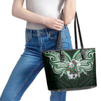 Custom South Sydney Rabbitohs Rugby Leather Tote Bag Rabbit Warrior Polynesia Islander Rugby Mascot