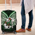 Custom South Sydney Rabbitohs Rugby Luggage Cover Rabbit Warrior Polynesia Islander Rugby Mascot