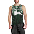 Custom South Sydney Rabbitohs Rugby Men Tank Top Rabbit Warrior Polynesia Islander Rugby Mascot