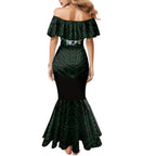 Custom South Sydney Rabbitohs Rugby Mermaid Dress Rabbit Warrior Polynesia Islander Rugby Mascot