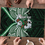 Custom South Sydney Rabbitohs Rugby Puzzle Rabbit Warrior Polynesia Islander Rugby Mascot